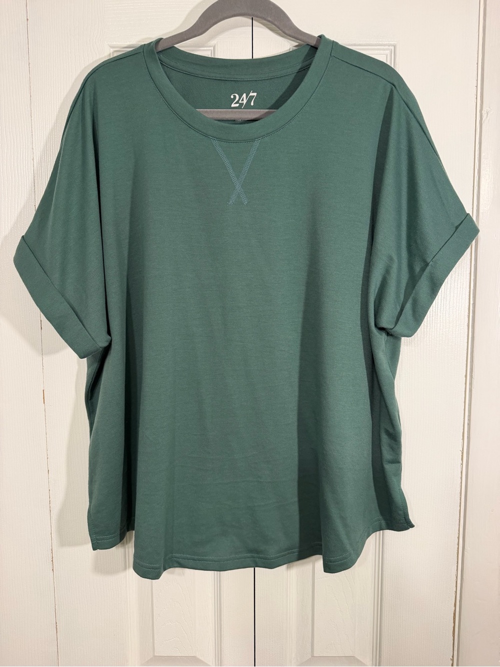 24/7 by Maurices Oversized Tunic Top 2X Green